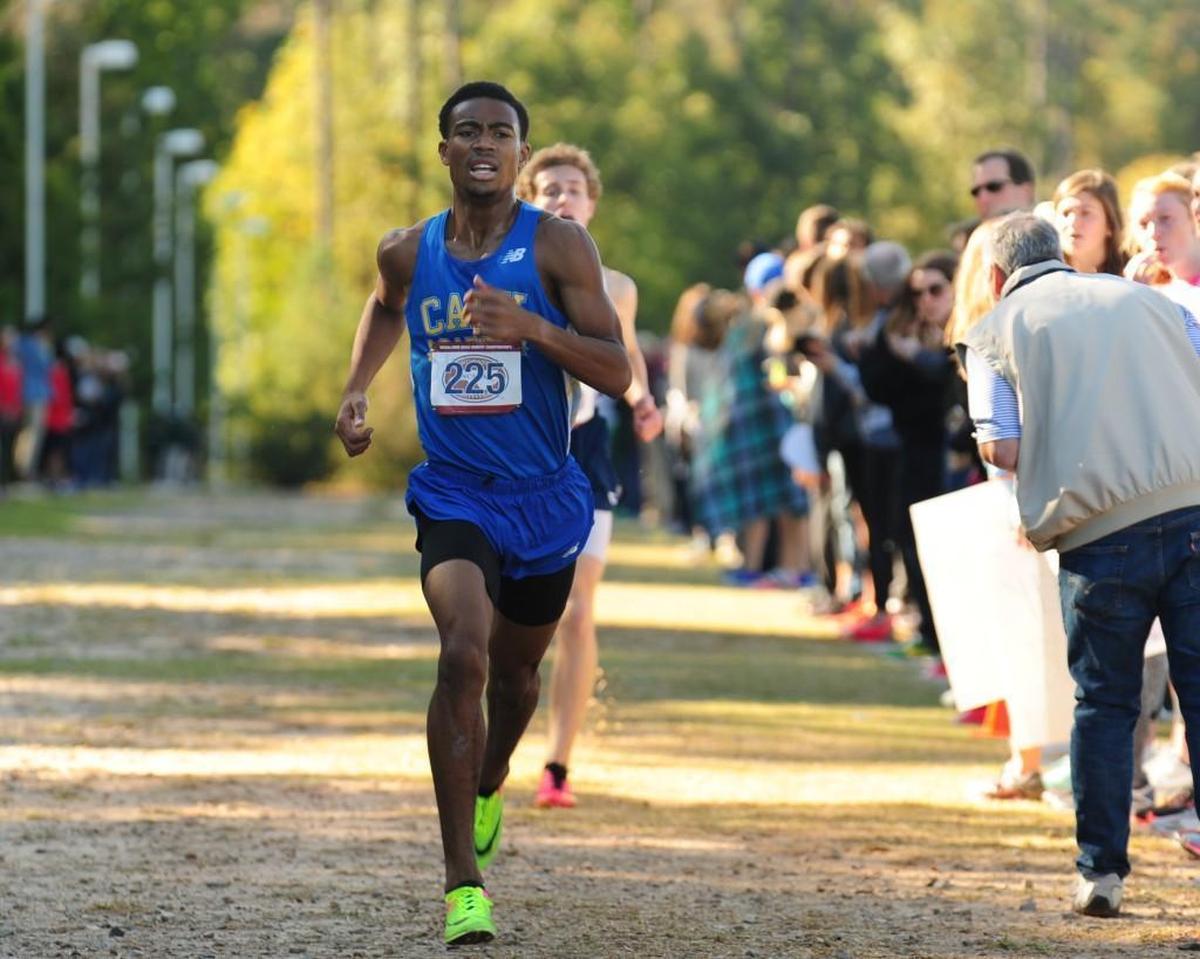 Cary Academy's Coleman Mitchell finished first in the men's 3A race.The NCISAA Cross Country Championships were held at WakeMed Soccer Park in Cary on Friday, October 27, 2017.