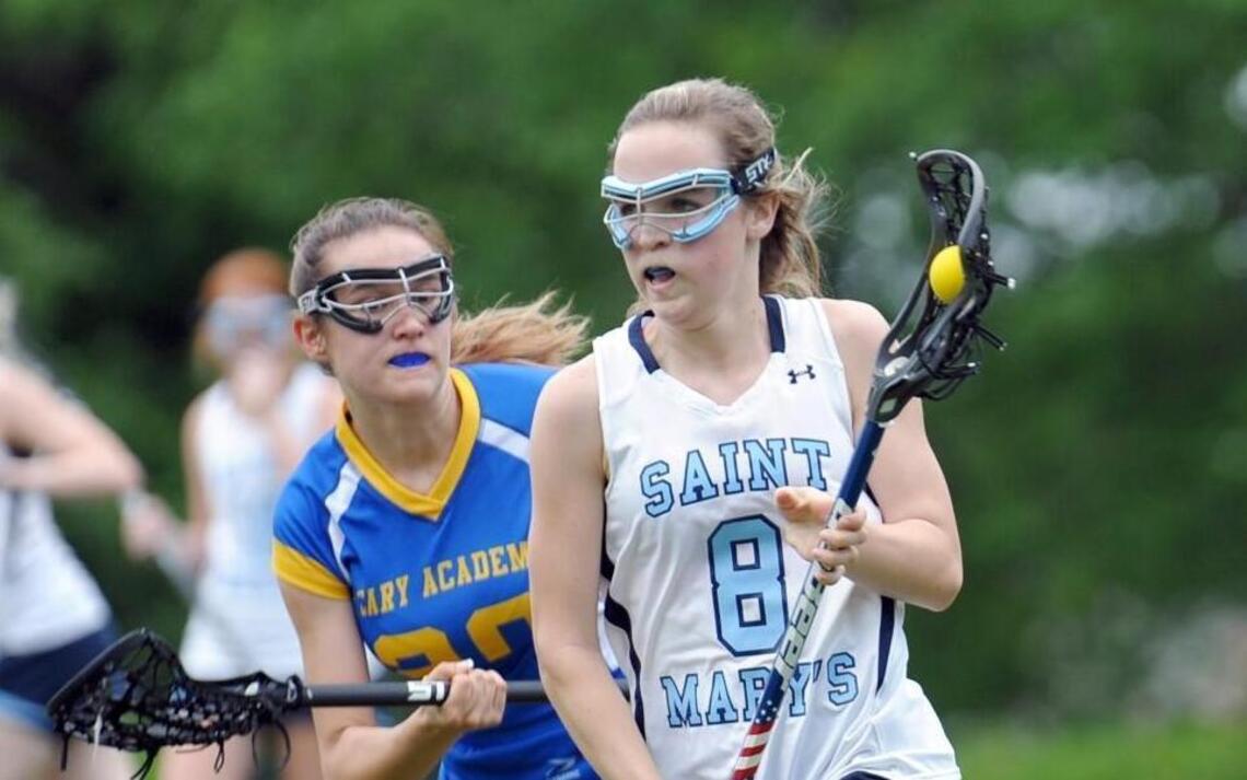 Saint Mary’s girls lacrosse pulls away from Cary Academy