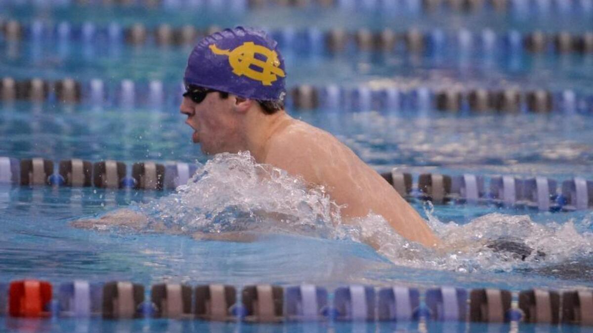 Connor Blandford of Corinth Holders was the Two Rivers 3A Conference boys swimmer of the year.