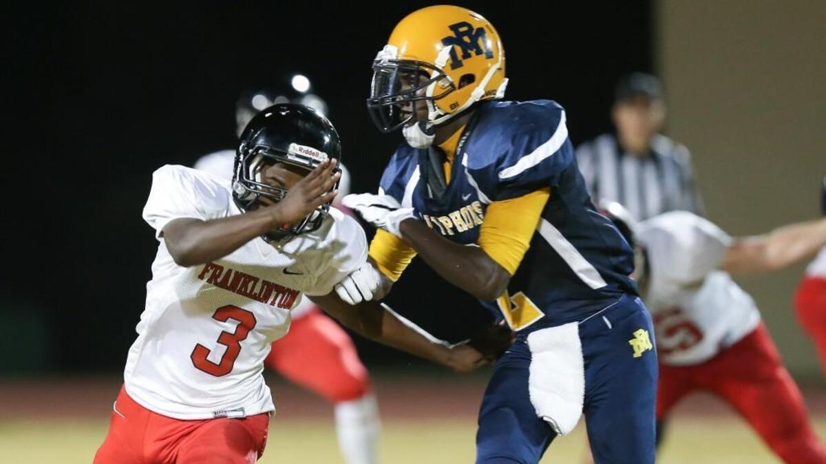 Watch Rocky Mount’s Shyheim Battle, right, against DH Conley on Aug. 24.