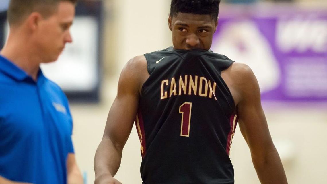 Cannon's Jarius Hamilton (1) at The John Wall Family Foundation 45th Holiday Invitational that took place at Broughton High School on December 29, 2016 in Raleigh, North Carolina.