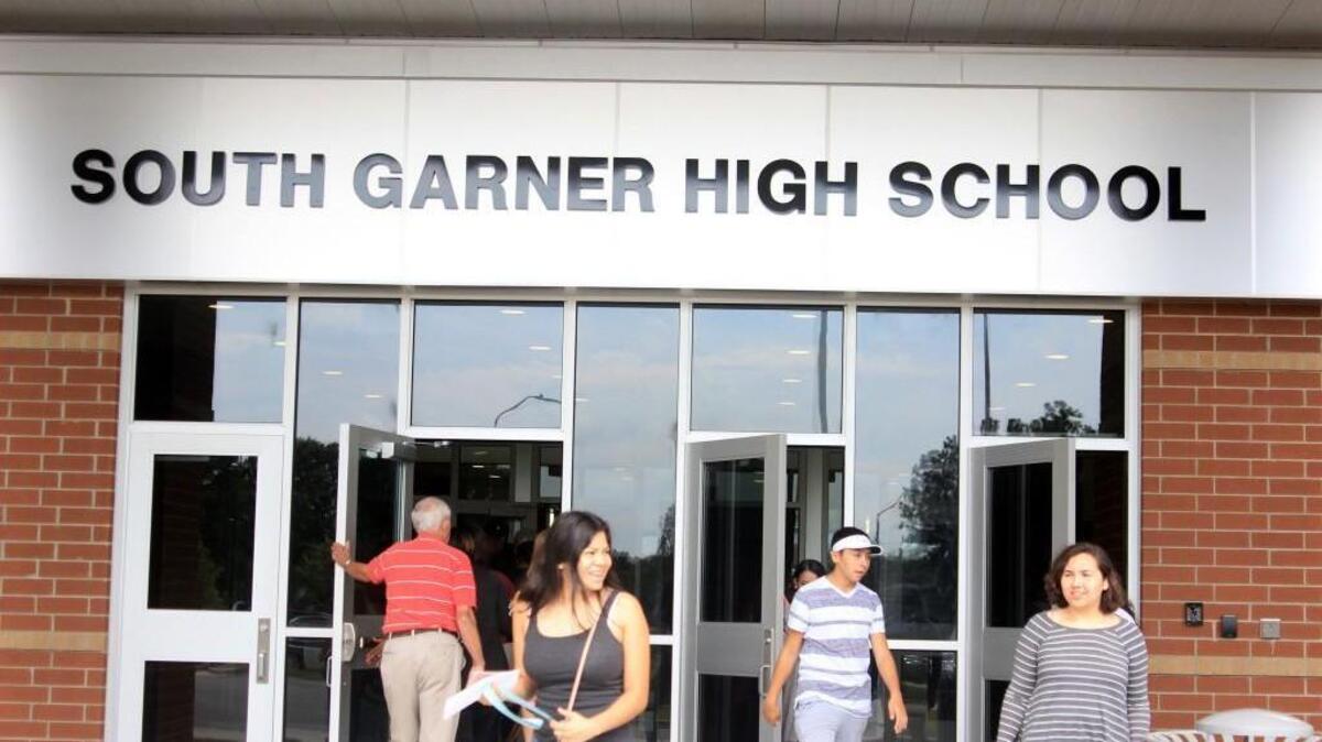 Parents and Garner High School students walked the halls of South Garner High on Wednesday Aug. 24, 2016. Garner High School students are spending two years on South Garner High’s campus while their school will undergo renovations.