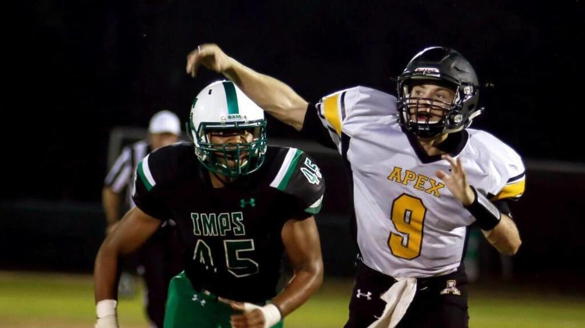 Apex holds off Cary for first football win of the season