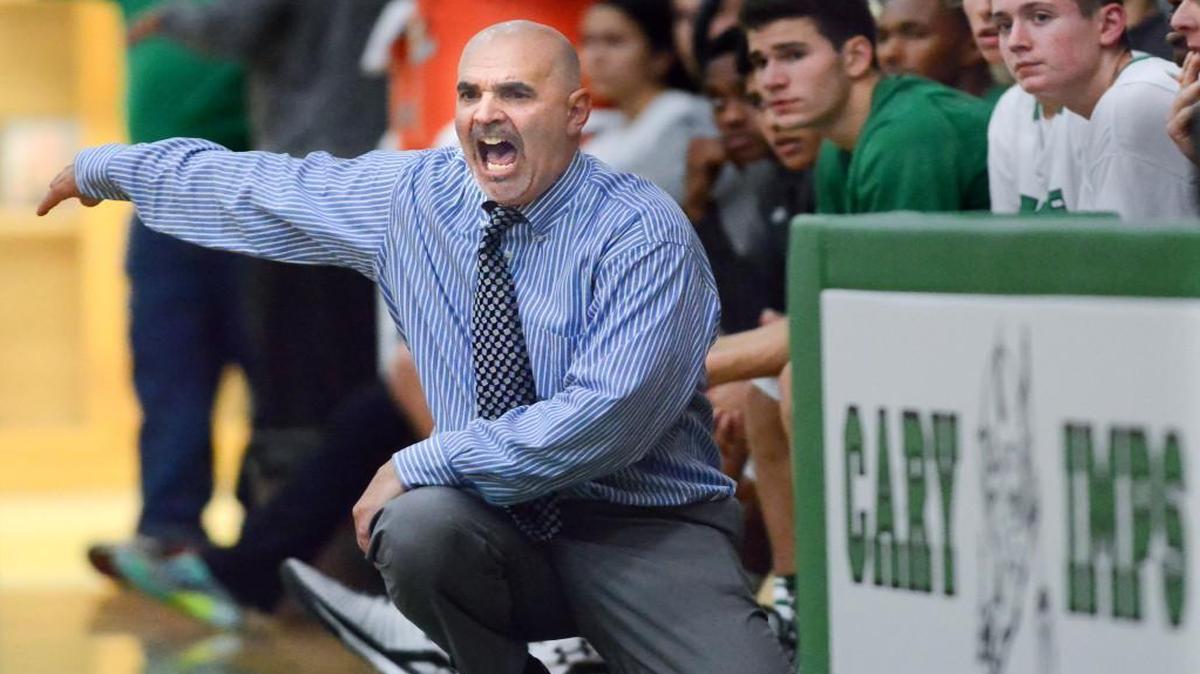 Cary boys basketball coach Allan Gustafson Jr.