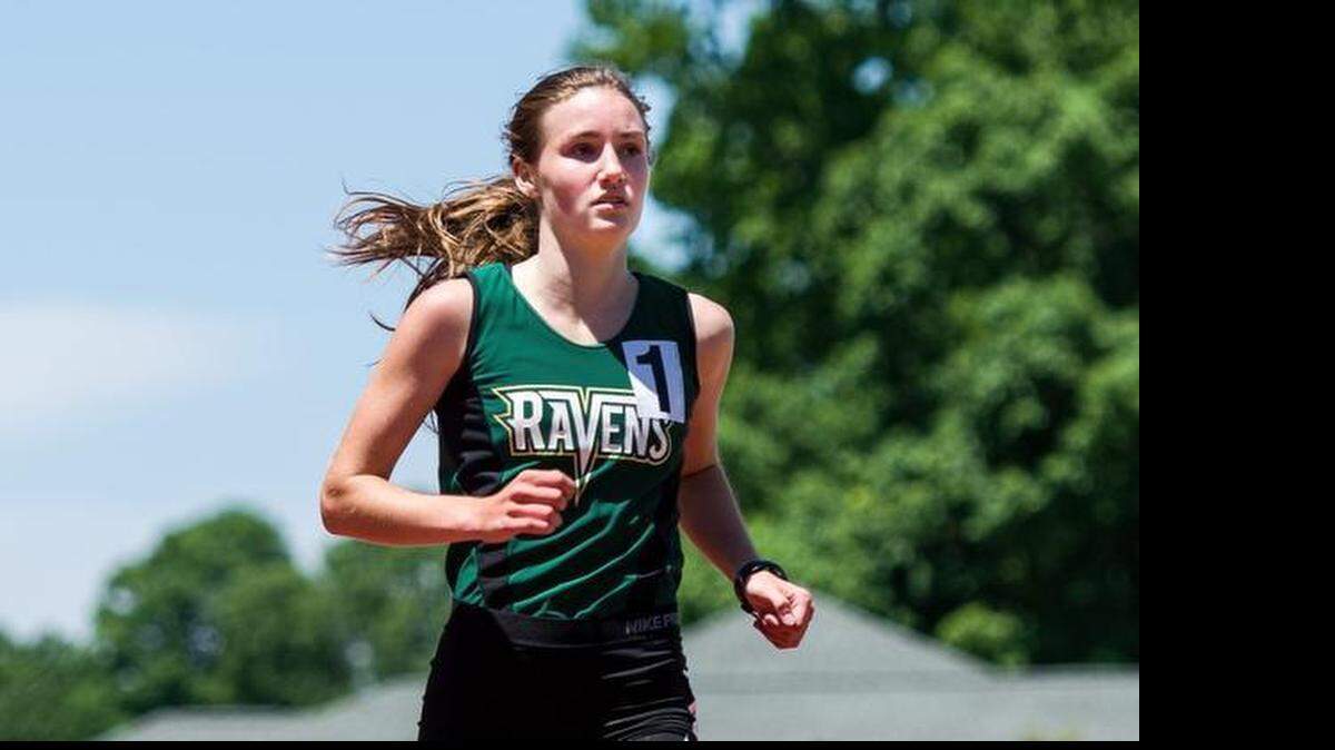 
Ravencroft’s Ryen Frazier, shown in this 2014 file photo, won the high school girls mile in a top-flight field for the second straight year at the Carolina Relays in Chapel Hill.
