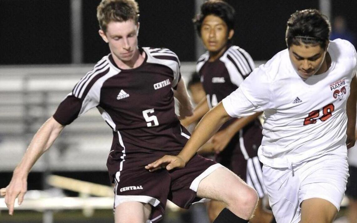 Rolesville boys soccer wins first home game ever, beat Harnett Central