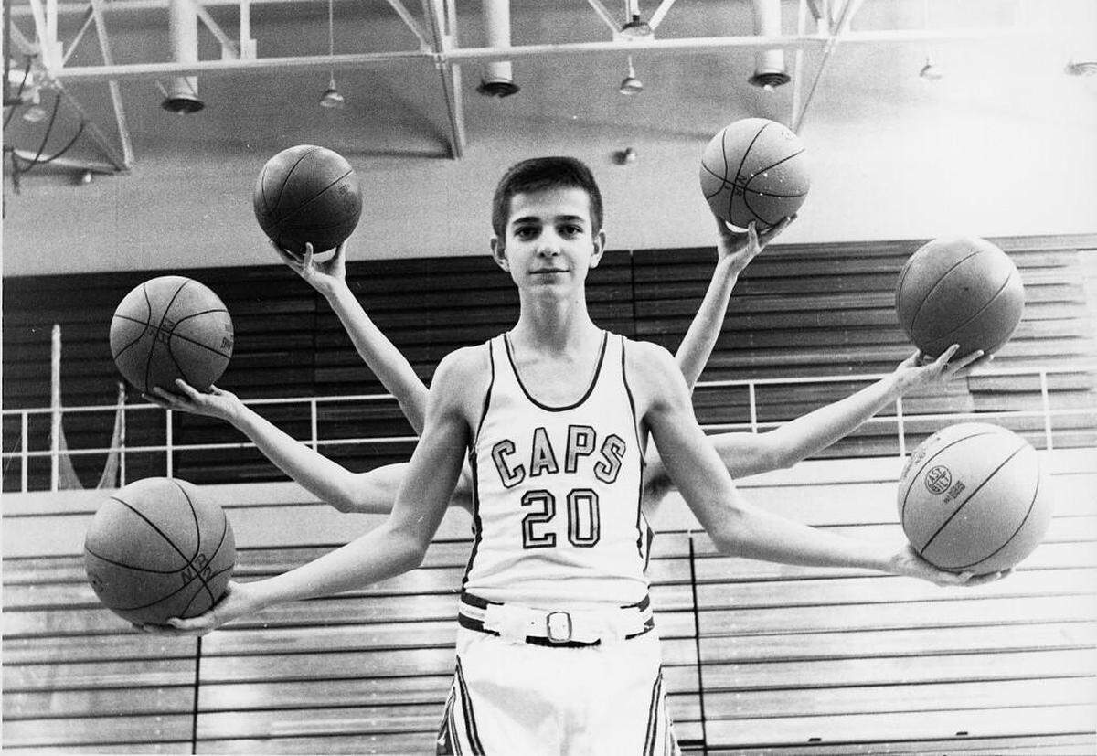 Pete Maravich poses for a photo while a student athlete at Broughton High School. News and Observer file photo