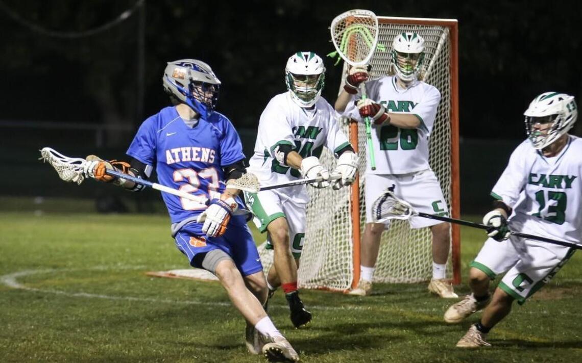 Athens Drive boys lacrosse holds off Cary