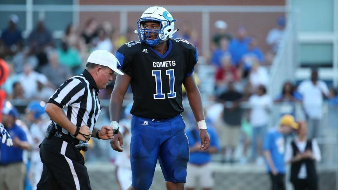 Clayton’s Savion Jackson, a 6-3, 260-pound four-star recruit in the Class of 2019 has decided on N.C. State.
