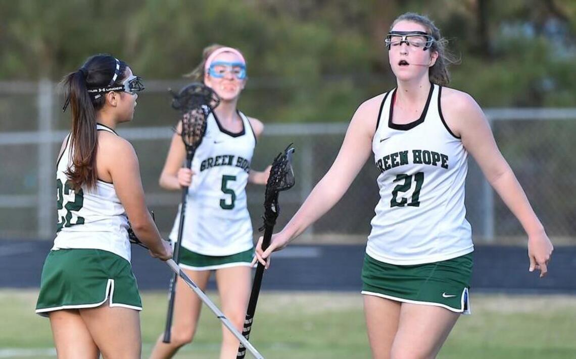Green Hope girls lacrosse’s top goal scorers not afraid to share the ball