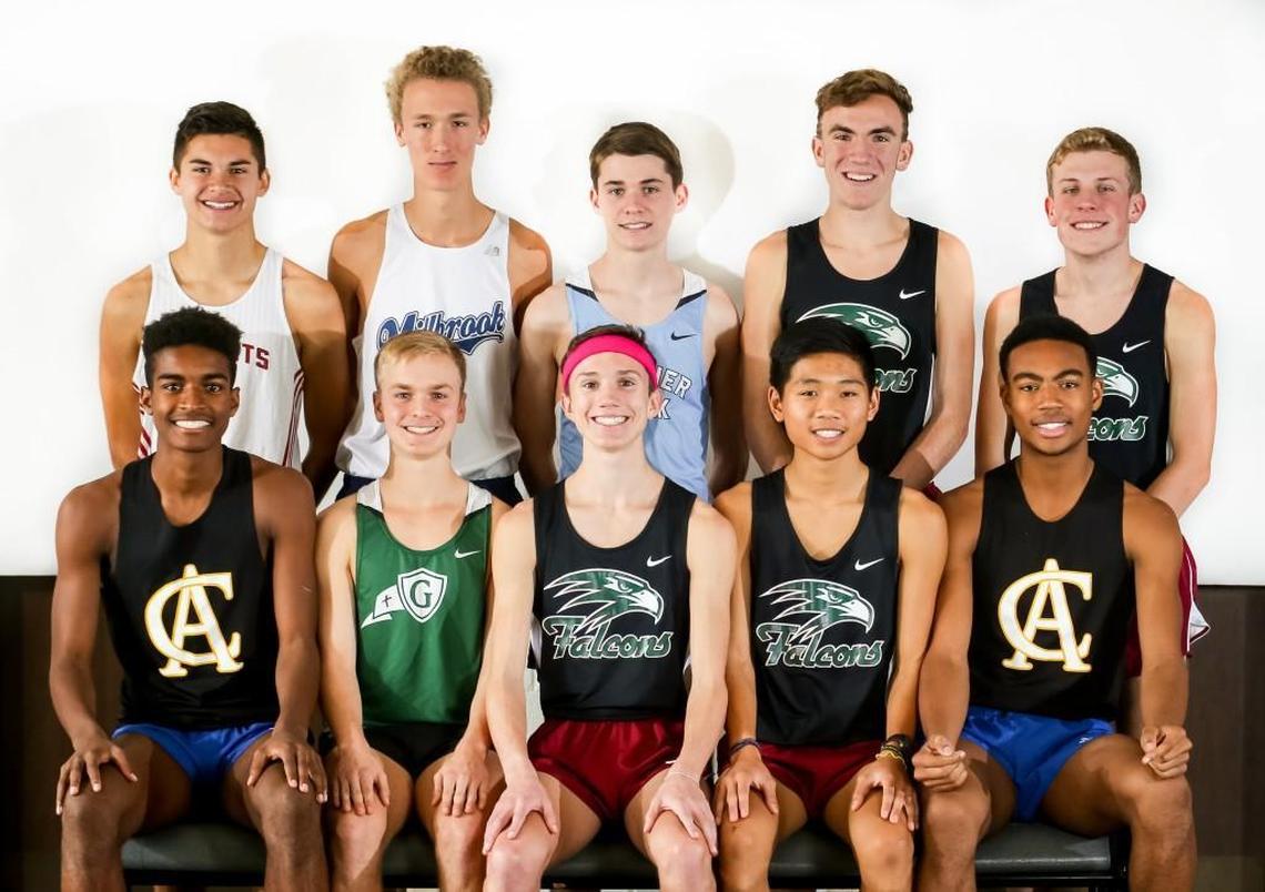 Members of the N&O All-Metro Boys Cross Country Team, pose for a portait on Saturday, December 9, 2017.
