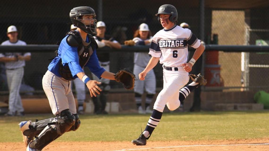 Trent Harris, right, is a full-time baseball student at Pro5 Baseball Academy at the home of the Holly Springs Salamanders in the summer wood-bat Coastal Plain League. His baseball season will conclude soon, and he will complete his academic studies toward a diploma next month.