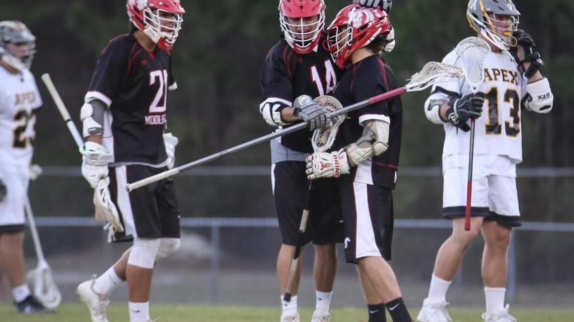 Middle Creek boys lacrosse downs Apex, increases SWAC lead