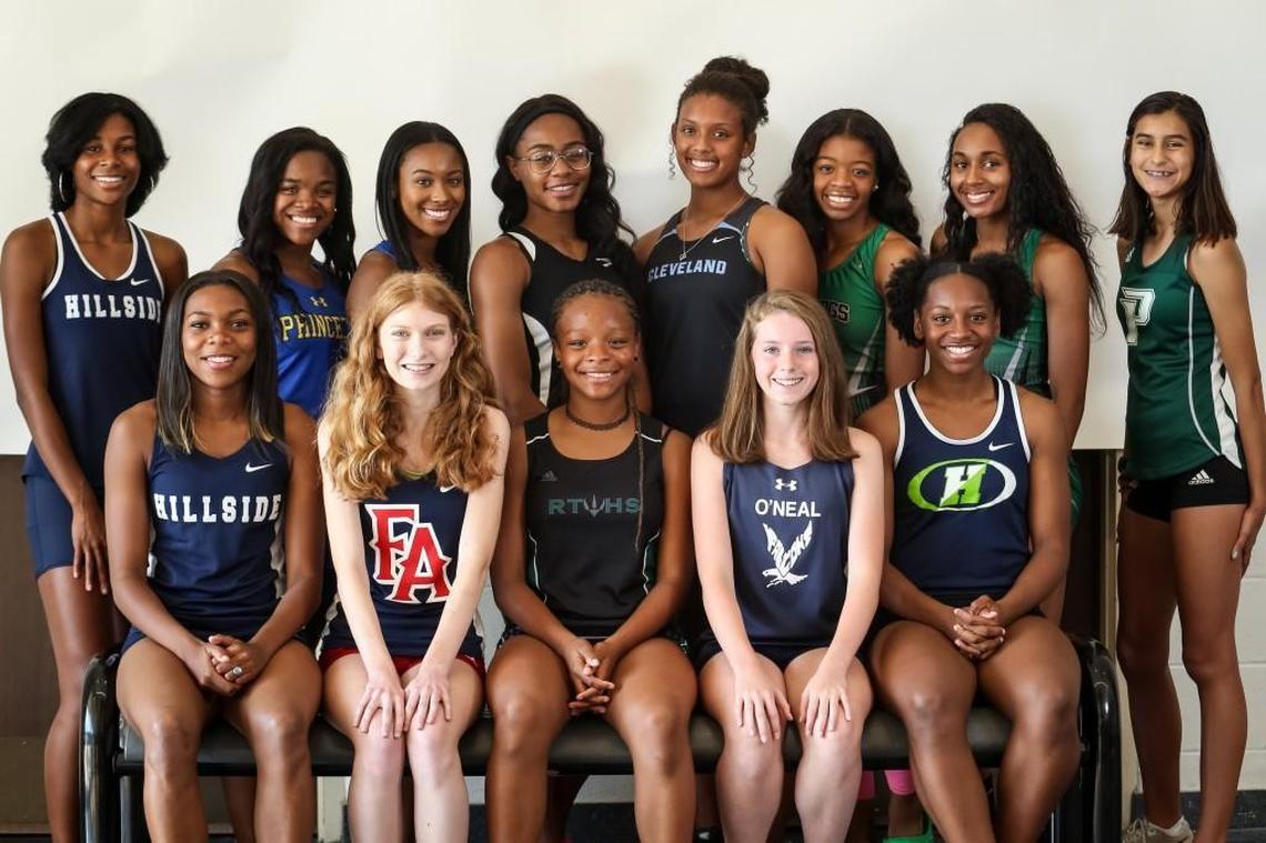 The News & Observer's All Metro Spring girls track team portraits on Friday, June 15, 2018.