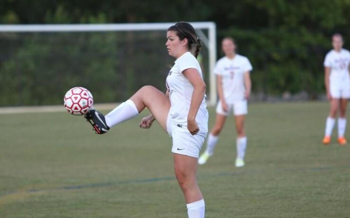 Franklin Academy's Abby Keel (24) controls the ball from a throw in during Franklin Academy's 6-0 semifinal win over the Whiteville Wolfpack for the Women's Soccer State Championships - 1A in Wake Forest, N.C., Tuesday, May 24, 2016.