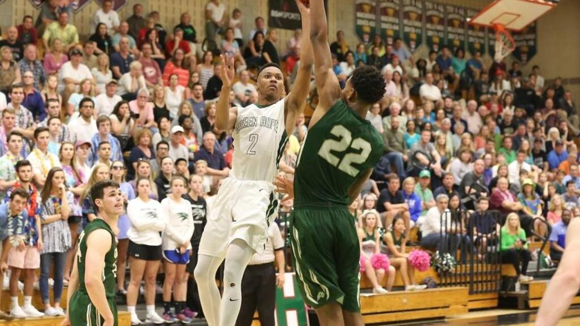 Green Hope reaches new heights, downs Cardinal Gibbons in third round of boys basketball playoffs