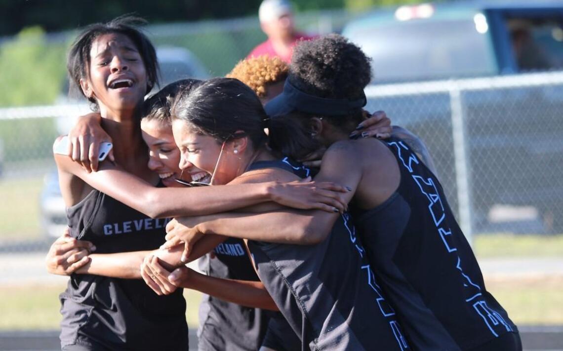 Cleveland sweeps Two Rivers 3A track and field championships