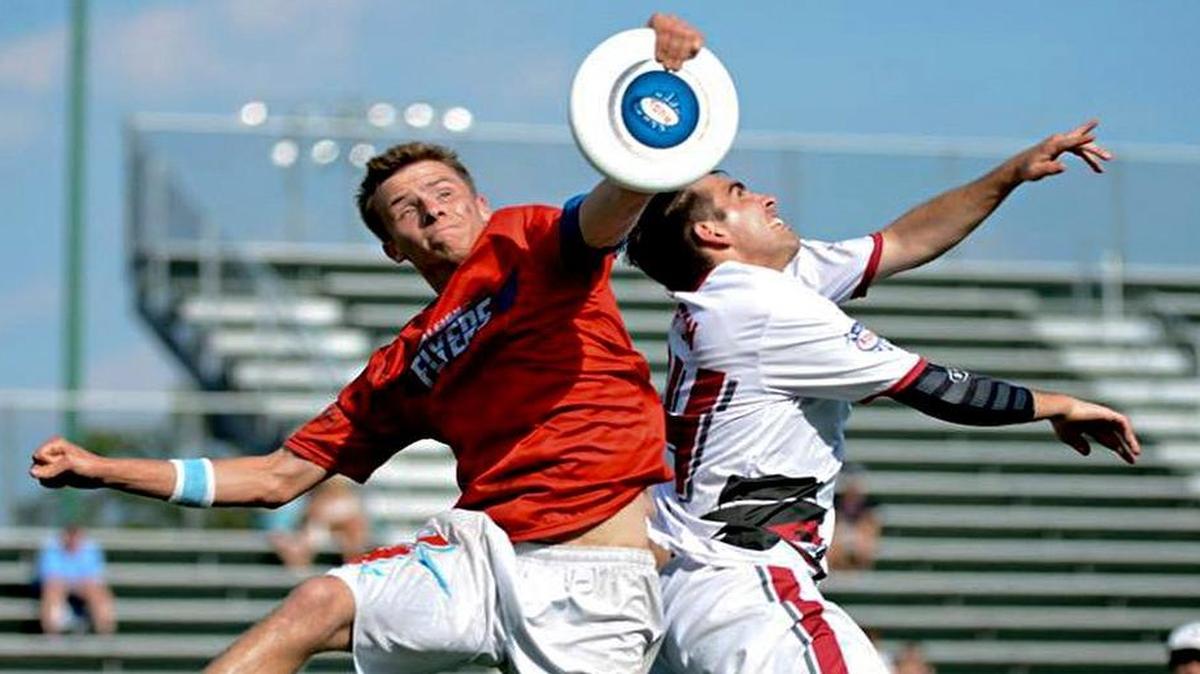 
Raleigh Flyers Justin Allen, left, goes against the Nashville Nightwatch on Sunday, May 17, 2015. Allen leads the Flyers in assists.
