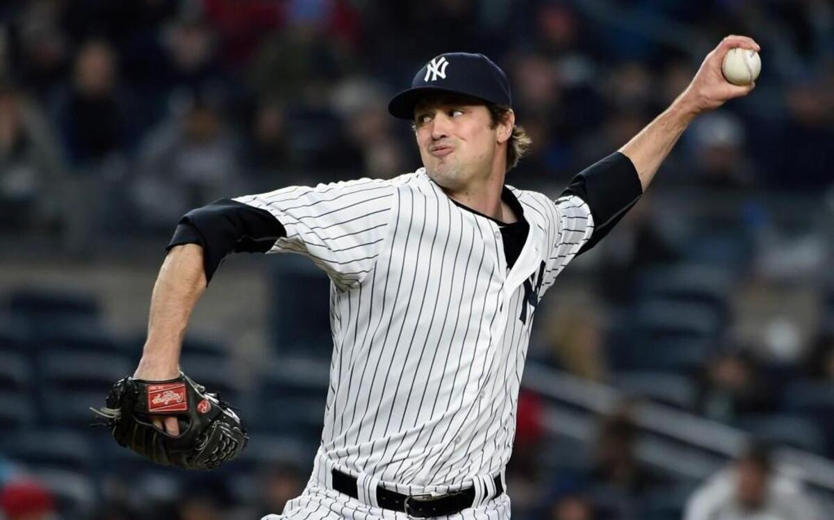 New York Yankees reliever Andrew Miller pitches against the Boston Red Sox in the ninth inning May 6 in New York. (AP Photo/Kathy Kmonicek)