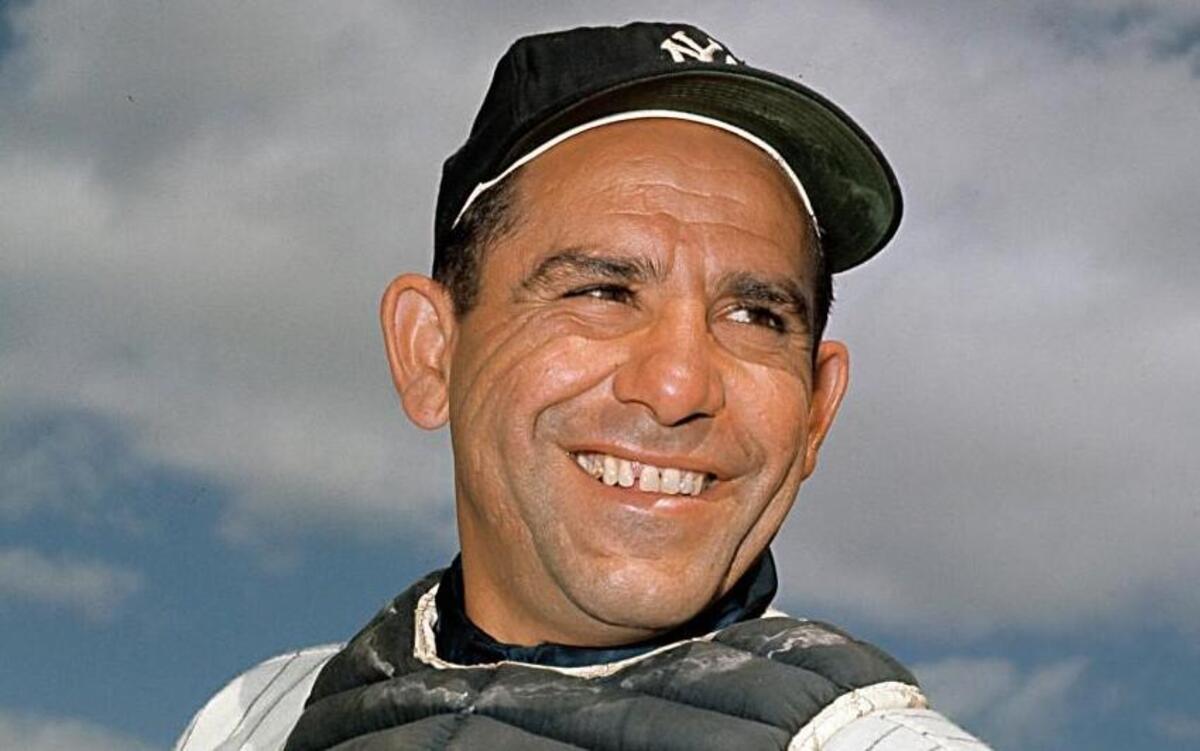 
File-New York Yankee catcher Yogi Berra poses at spring training in Florida, in an undated file photo. Berra, the Yankees Hall of Fame catcher has died. He was 90. 

