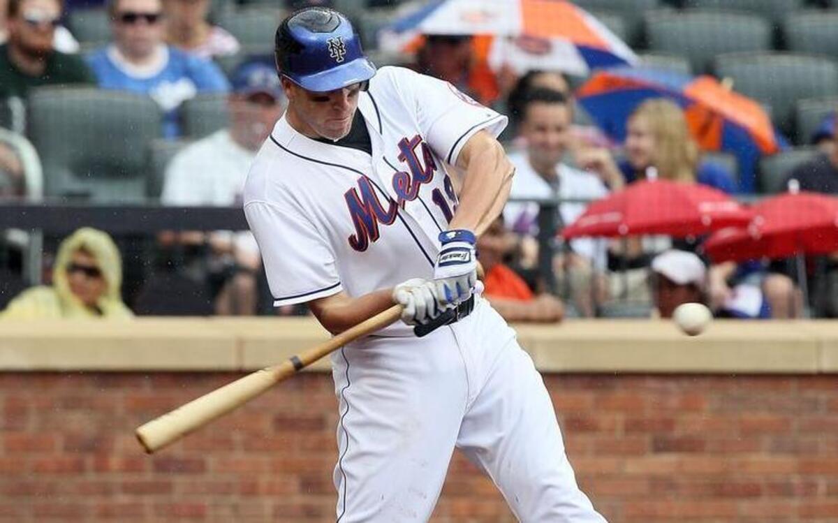 
Mike Hessman of the New York Mets bats against the St. Louis Cardinals on July 29, 2010 at Citi Field in the Flushing neighborhood of the Queens borough of New York City
