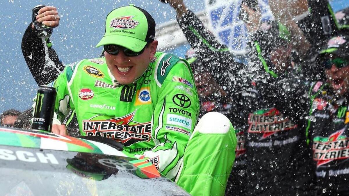 
Kyle Busch has finished in Victory Lane in four of his past five NASCAR Sprint Cup races, become a father for the first time and put himself in position to make NASCAR’s Chase despite missing 11 races with an injury. It’s been a pretty good summer. 
