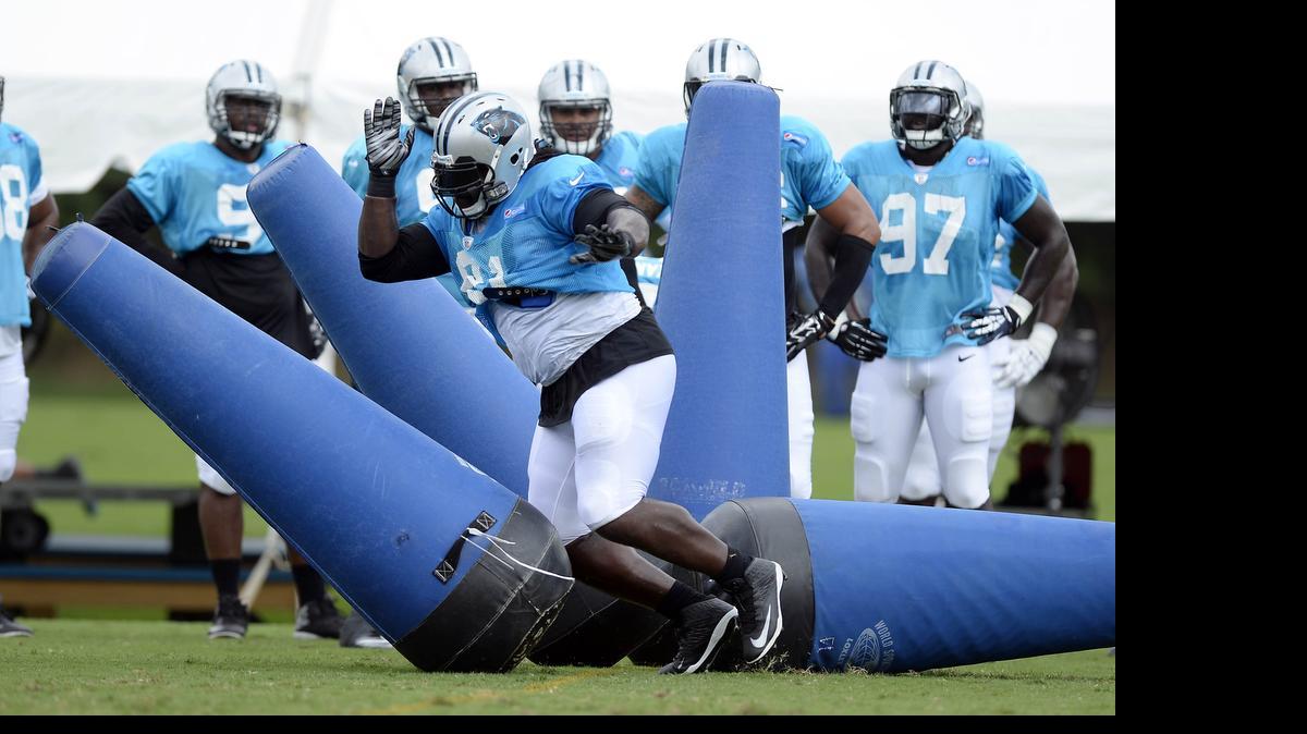 
Carolina Panthers defensive tackle Colin Cole (91) broke back into the NFL after a two-year injury hiatus by cold-calling the team. The next time he leaves the NFL he knows it’ll be for good, and he’s preparing now.
