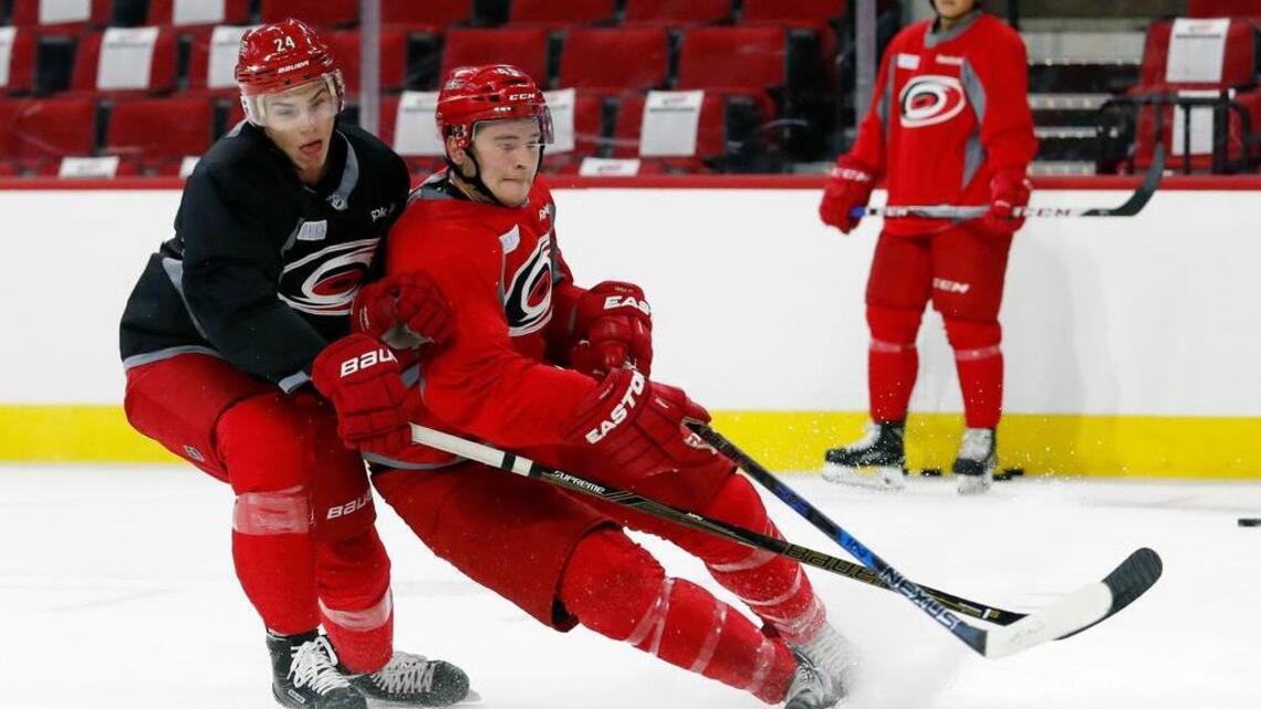 These two former first-round draft picks share goal of making Hurricanes' roster