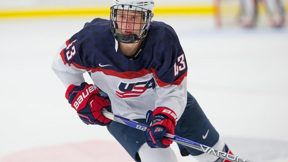 Tyler Weiss skates with National Team Development Program.