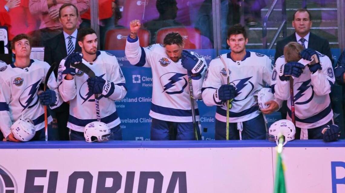 JT Brown, son of Wolfpack great, first NHL player to protest during national anthem