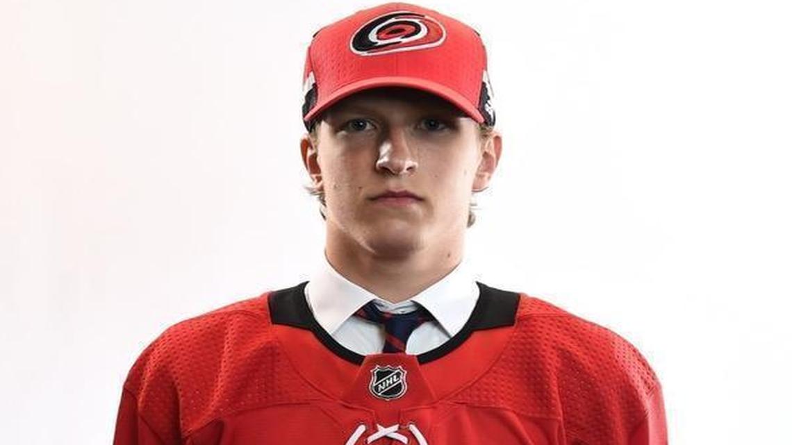 Eetu Luostarinen, another Finnish draft pick for the Canes, played for KalPa in the Finnish Liiga this past season.