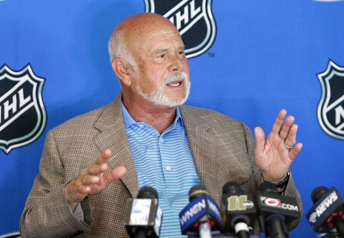 The Carolina Hurricanes owner Peter Karmanos speaks to the media at PNC Arena on July 1, 2015.
