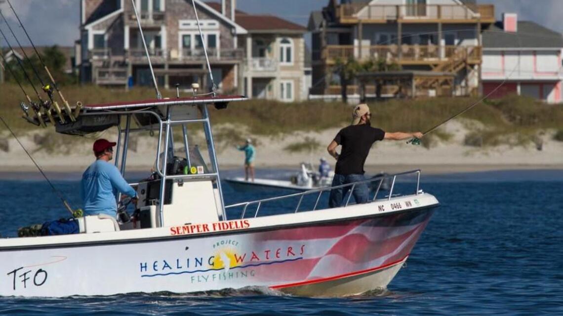 Cape Lookout fly fishing festival helps disabled veterans heal