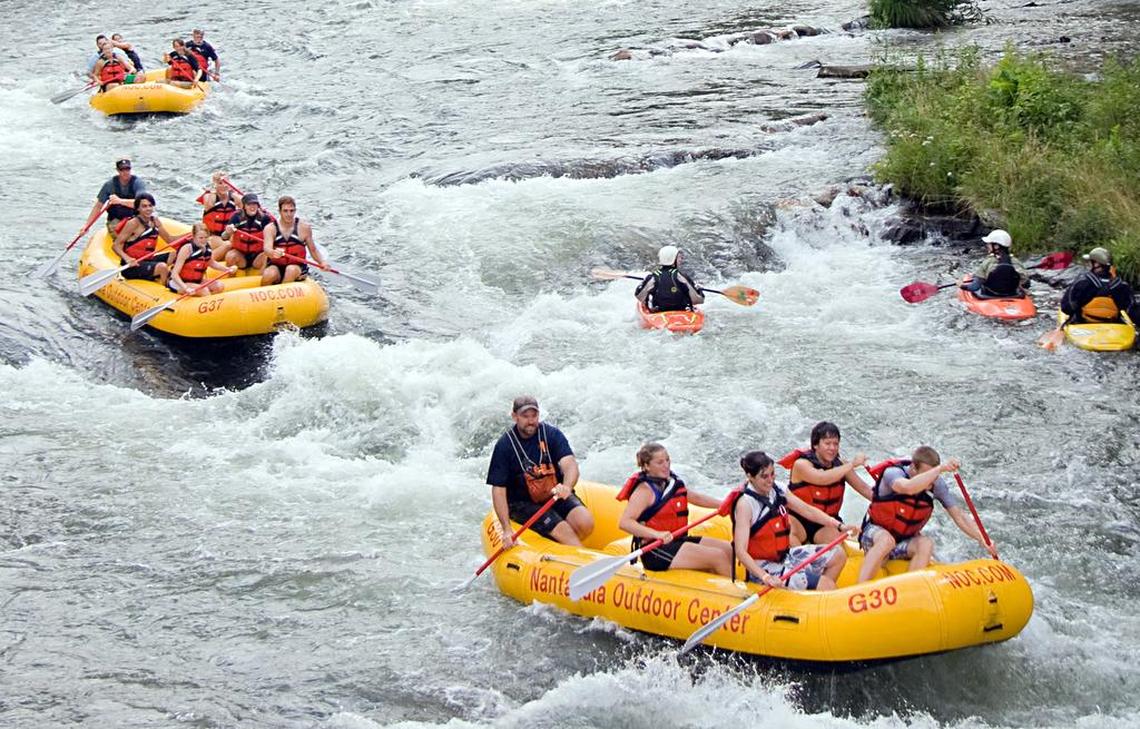 The Nantahala Outdoor Center, which offers kayaking, rafting and other adventures on the Nantahala River, has taken the Great Smoky Mountains Railroad to federal court in what started as a dispute to make train crossings safer.