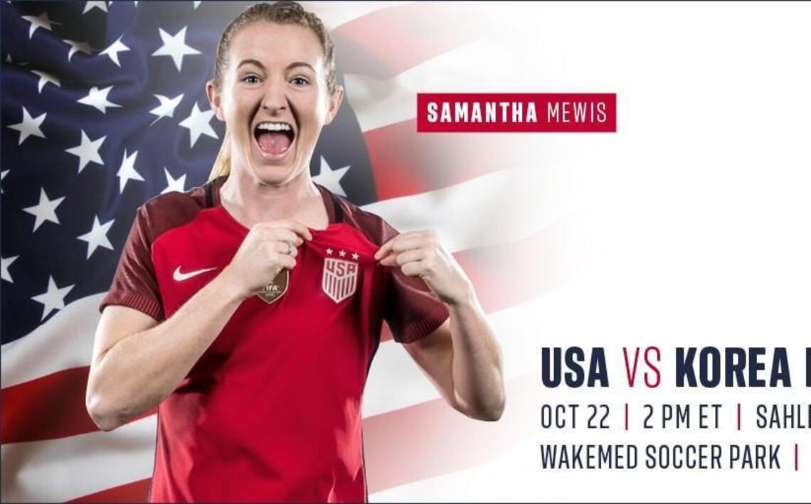 U.S. Women’s National Team will play Korea Republic in Cary