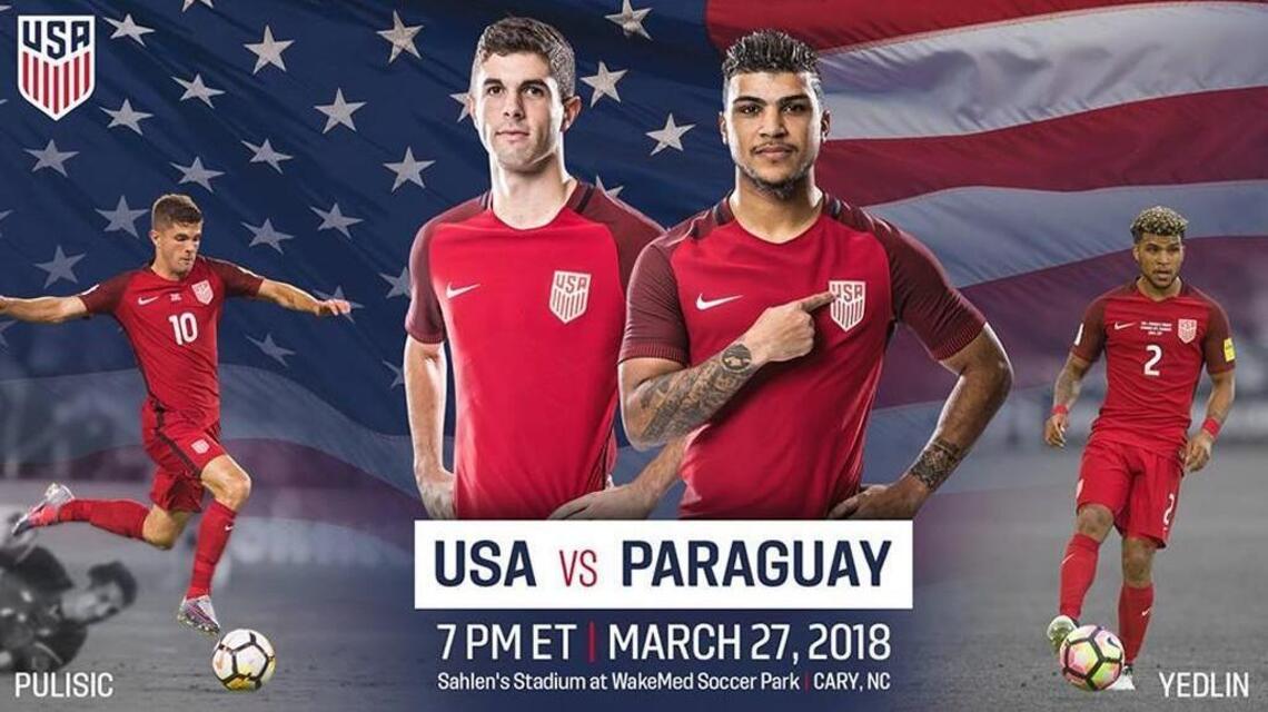 North Carolina FC to host U.S. Men’s National Team match against Paraguay