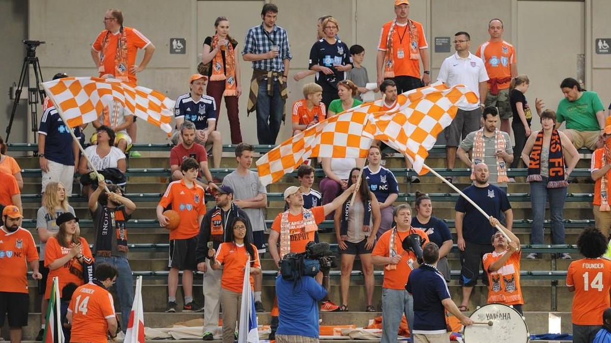 Attendance has increased at Carolina RailHawks games in 2016 less than a year after the team’s ownership changed hands. Pictured is a game in May 2015.