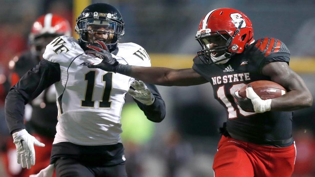 
How many second chances does N.C. State running back Shadrach Thornton get?
