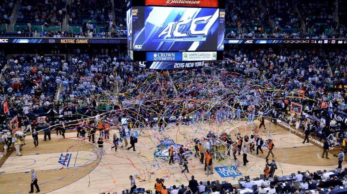 Notre Dame beat North Carolina in the 2015 ACC Tournament championship in Greensboro. The league has since moved championships out of the state due to HB2.