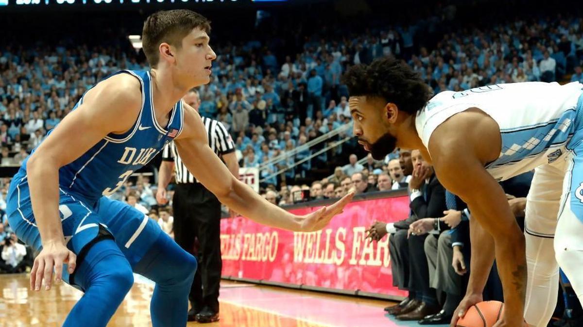 Where will UNC and Joel Berry, right, and Duke and Grayson Allen, left, end up in the ACC tournament, which starts March 6?
