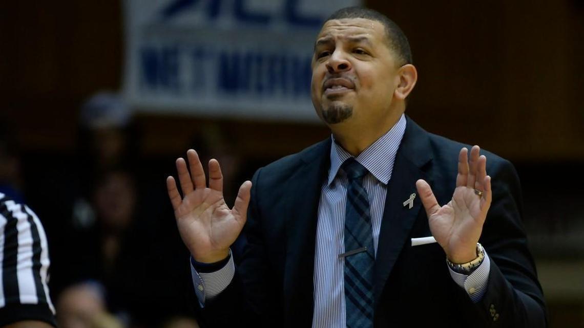 Duke associate head coach Jeff Capel, seen coaching against Wake Forest, has agreed to become the new coach at Pitt.
