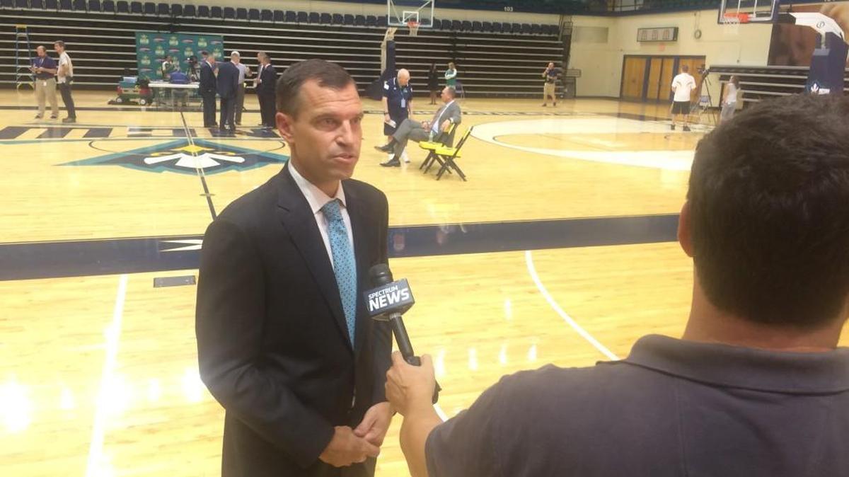 C.B. McGrath spent 18 years as an assistant coach to Roy Williams at Kansas and North Carolina before being named head coach at UNC Wilmington in April.
