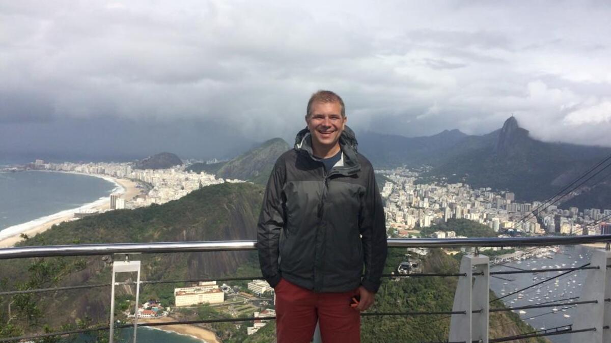 Copacabana and Cristo Redentor, Rio in one photo. Farewell, Brazil.