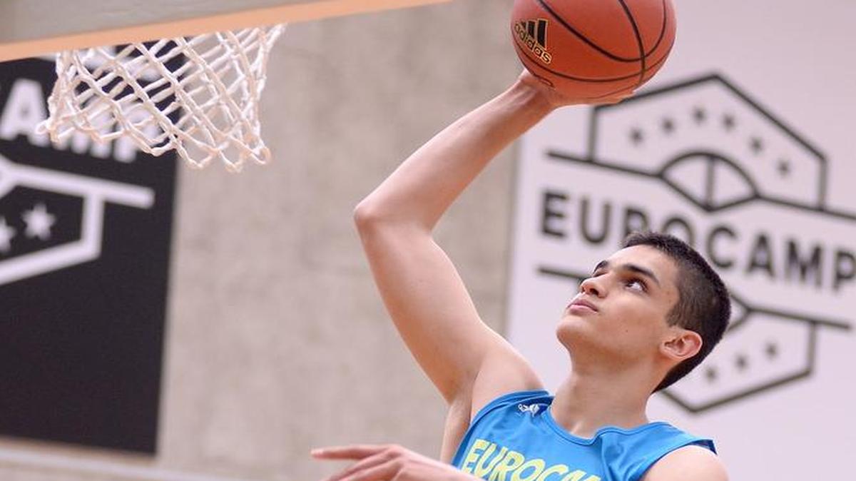 Omer Yurtseven in action during the adidas Eurocamp at La Ghirada sports center on June 7, 2015 in Treviso, Italy.