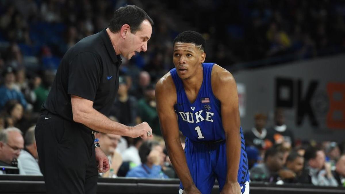 Trevon Duval (right) and Duke stay at No. 1 on Luke DeCock’s AP poll ballot after winning their bracket of the PK80 this week.