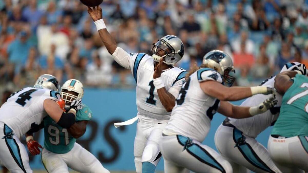 
After two exhibition games, the same nagging question remains about Carolina quarterback Cam Newton (1) and the Panthers offense: Can they score enough?
