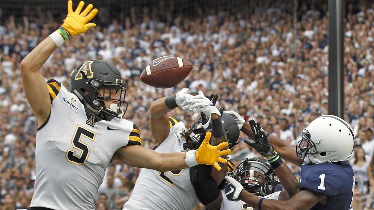 Appalachian State speedsters such as Thomas Hennigan (5), Corey Sutton (2) and Josh Thomas (7) are of concern to Charlotte 49ers coach Brad Lambert.